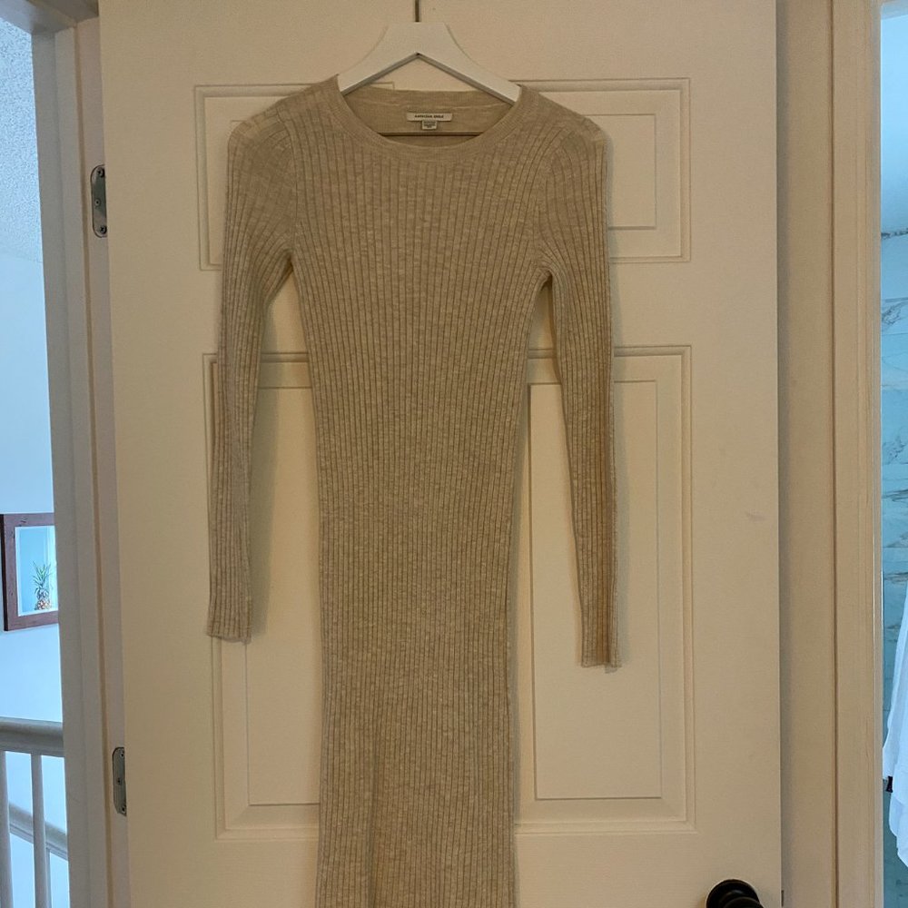 American Eagle Ribbed Midi Dress